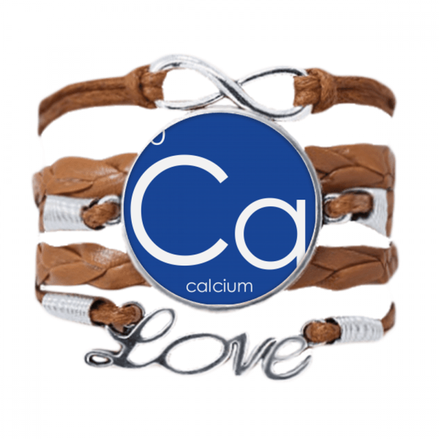 Chestry Elements Period Table Alkaline Earth Metal Calcium Ca Bracelet Chain Rope Ornament Wristband