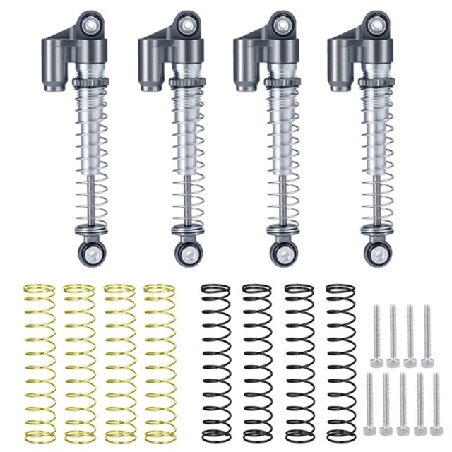 Amortiguador trasero delantero Tholdsy aleación de aluminio RCGOFOLLOW para coche 1/24 Axial