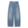 thumbnail image 4 of Vintage Wash Straight Loose Fit Trousers Mid Rise Non-Stretch Denim Pants, 4 of 9