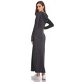 thumbnail image 5 of Danolapsi Women Long Sleeve Pullover Hoodie Dress Stripe Pocket Slim Sweatshirt Casual Maxi Dress, 5 of 9