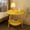 Yellow, variant on Taicans Round End Table Farmhouse Small Side Table Living Room Corner Table Drink Table,Double Layer Round Side Table,3 Legged Small Accent Table,Easy Assembly Wood Round Side Table Gray