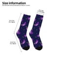 thumbnail image 2 of Uemuo Eggplant Printed Kids Boys Socks Seamless Crew Socks Crazy Funny Athletic Sport Socks for Children, 2 of 6