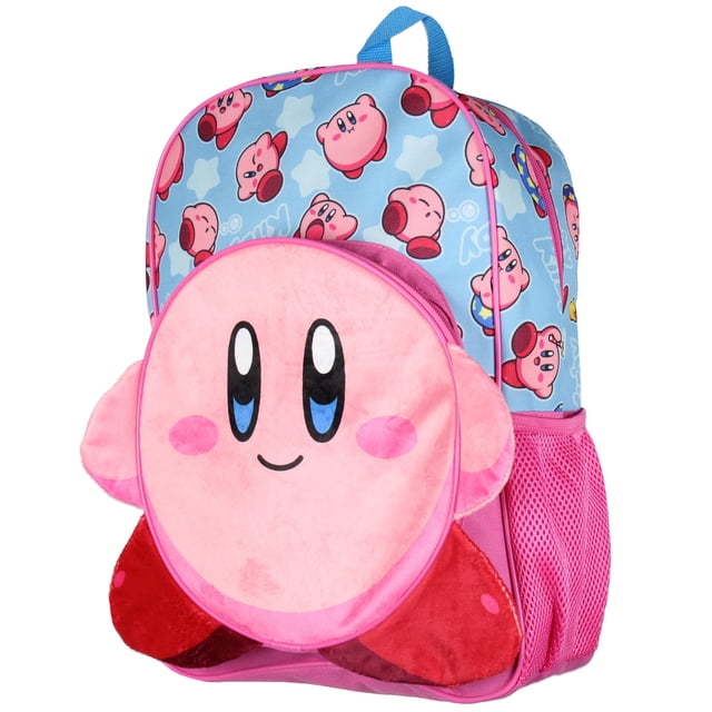 Mochila Bioworld Nintendo 3-D Kirby Travel 16 para niños mayores de 3 años
