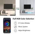 thumbnail image 4 of Maritcute TV Stand With LED Lights Full Color RGB 31 Light Conversion Modes APP Remote Control Modern Entertainment Center Media Console Table With Storage TV Cabinet For Living Room, 4 of 9