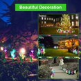 thumbnail image 2 of Luces solares para jardín al aire libre 8 luces solares LED multicolores cambiantes de flores de lirio para patio de jardín (azul/blanco) 11 oz JAMW Sencillez, 2 of 5