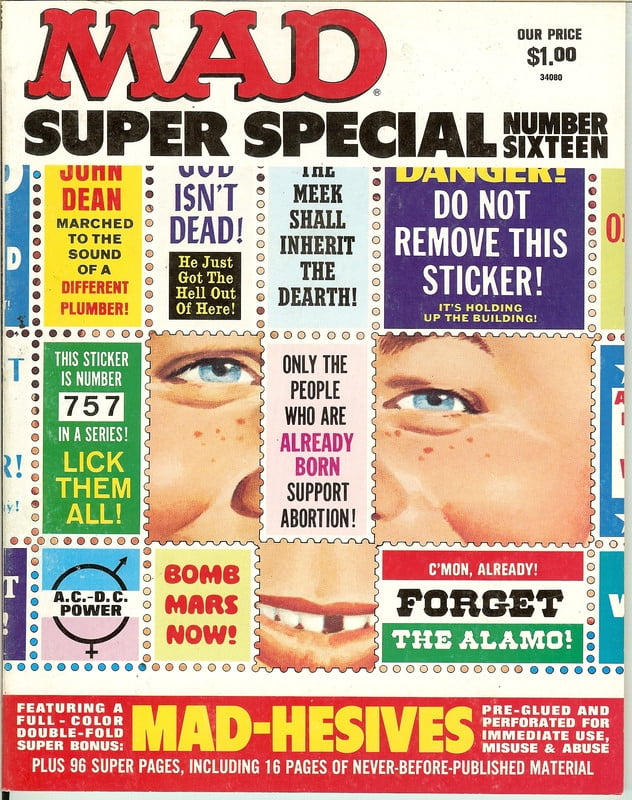 MAD Magazine Vintage Collectible HIGH GRADE Super Special Number 16