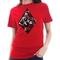 thumbnail image 3 of Big Size Boba Space Helmet Astronaut Designed Jersey Cotton Short Sleeve T-Shirt - Red XL, 3 of 4