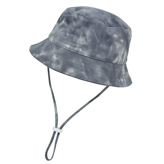 Protective Baby Bucket Sun Hat With UPF 50 Protection Adjustable Infant Summer Beach Hats For Boy & Girl Breathable Toddler Swim Pool Play Sunhat With Wide Brim 0-12 Months Heather Grey XS,48 CM