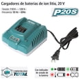 thumbnail image 4 of Cargador de Baterías de Ion Litio, 20 V TOTAL Carga Rápida azul, 4 of 4