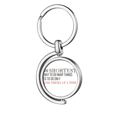 thumbnail image 1 of Lema el camino mas corto para hacer muchas cosas, es sólo una cosa a la vez Rotating keychain Metal Keyring Holder, 1 of 2