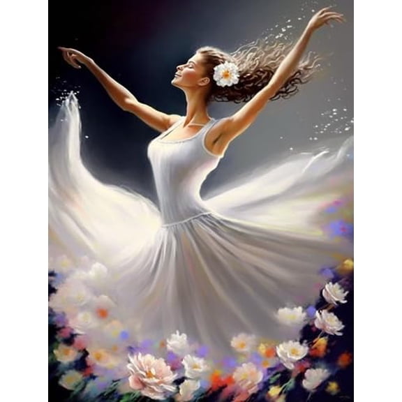 wooden puzzle Ballerina in White Dress Intelligent Game Fit togather a magic Art for home Decoration or Prensent 300 pieces