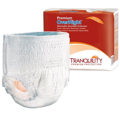 Tranquility Premium Overnight Disposable Absorbent Underwear (DAU), XS, 22  ea 