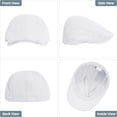 thumbnail image 3 of Newsboy Cap for Men 100% Cotton Mens Flat Hats Newsies Hat Classic Irish Gatsby Ivy Cabbie Golf Hats 1pcs, 3 of 6