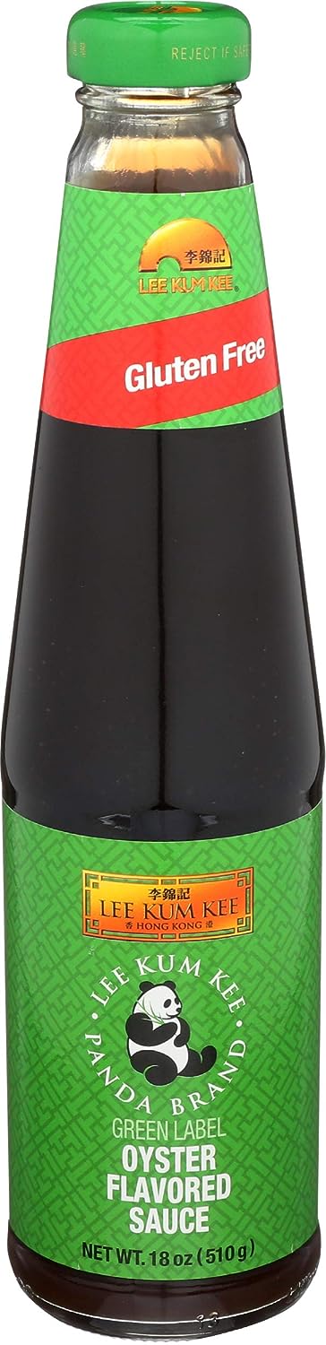 NineChef Bundle - Lee Kum Kee Panda Brand GLUTEN FREE Oyster Sauce 18oz Pack of 2 + 1 NineChef Brand ChopStick