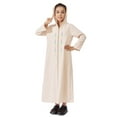 thumbnail image 2 of oqasdz Robes pour Filles Robe à Capuche Brodée Exquise Robe de Fête à Manches Longues avec Dentelle Élégante Appliquée Florale, 2 of 6