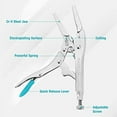 thumbnail image 2 of 6-1/2Inch Long Nose Locking Pliers, Premium Cr-V Construction, Long Nose Pliers with Wire Cutter for Easy Access to Hard to Reach Areas, 2 of 7