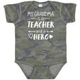 thumbnail image 3 of Inktastic My Grandma is a Teacher and a Hero Boys or Girls Baby Bodysuit, 3 of 5