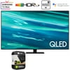 Samsung QN85Q80AA 85 Inch QLED 4K Smart TV (2021) (Renewed) Bundle with 2 Year Premium Extended Protection Plan