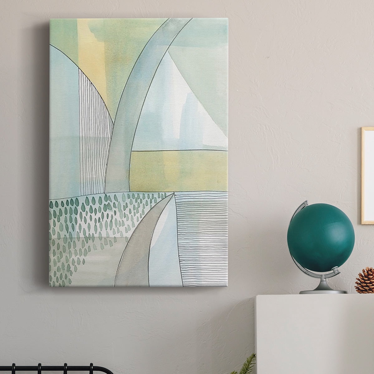 Mint Reflection II Premium Gallery Wrapped Canvas - Ready to Hang