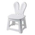 thumbnail image 1 of Kids Foldable Step Stool with Rabbit Ear Back Support Heavy Duty Toddler Chair Built In Handle Portable for Home Use, 1 of 7