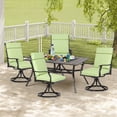 thumbnail image 5 of Aoodor High-Back Outdoor Dining Chair Cushion Set, Fade-Resistant Polyester Fabric, Water-Repellent TPU Coating, 44x21x3 Inches (Set of 2), 5 of 8