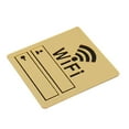 thumbnail image 5 of Gift Rewritable Cafe Bar Restaurant Public Place Wall Stickers Handwriting Account&Password Mirror Surface 3D WIFI Sign GOLD 4CMX6CM, 5 of 8