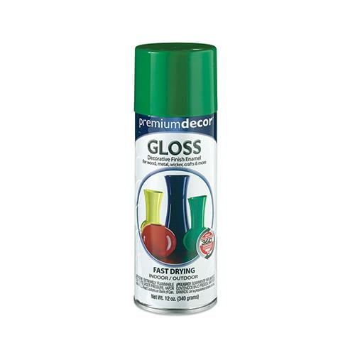 TRUE VALUE MFG COMPANY Enamel Spray Paint, Meadow Green Gloss, 12oz