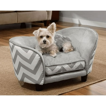 UPC: 0819970011332 | Enchanted Home Pet Snuggle Bed – Gray Chevron