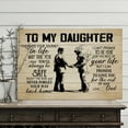 thumbnail image 3 of To My Daughter from Dad Canvas Wall Art – Sentimental Father to Daughter Gift – Inspirational Quote for Graduation, Birthday, or Dorm Room – Rustic Family Decor – Ready to Hang, 3 of 4