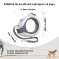 thumbnail image 2 of Handsfree Dog Leash Led Dog Leash Retractable Dog Leash With Flashlight Rechargeable 118in Round Handle Dog Leash With Lock Ergonomic Breathing Light Dog Leashes, 2 of 6