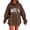 C-Coffee484, variant on DHFJKG Hoodies For Women, Brooklyn Shirt, Long Sleeve Oversized Sweatshirts, Casual Drawstring Hooded Fall Pullover