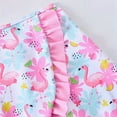 thumbnail image 5 of Ingzy Girls Swimsuit 3 Piece Bathing Suits Summer Bikini Tankini Sets with Cover Up Skirt for Toddler Kid 2-9 Years, 5 of 7