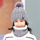 thumbnail image 1 of 1Pcs Keep Warm Winter Snowmobile Hat Casual Beanies for Men Women Warm Knitted Winter Hat Fashion Solid Beanie Hat Unisex CapWhite set He Qiyong unisex, 1 of 1