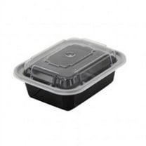 Pactiv NC818 CPC 12 oz White Rectangular Container with Lid - Case of 150