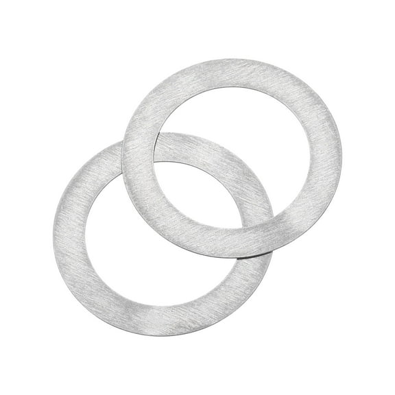 60Pcs 304 Stainless Steel Flat Washers, M14x20x0.3mm Ultra Thin Flat Spacers