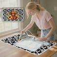 thumbnail image 3 of ZIATUBLES Highland Cow Sunflower Print Foldable Ironing Blanket Portable Heat-Resistant Ironing Pad for Washer Dryer Countertop Multifunctional Travel Ironing Board Alternative Mat, 31.5" x 19.6", 3 of 7