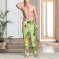 thumbnail image 2 of Balery Cute Dinosaurs Cartoon Pantalones de pijama para hombre, pijama ultraligero, pantalón de descanso-Large, 2 of 6