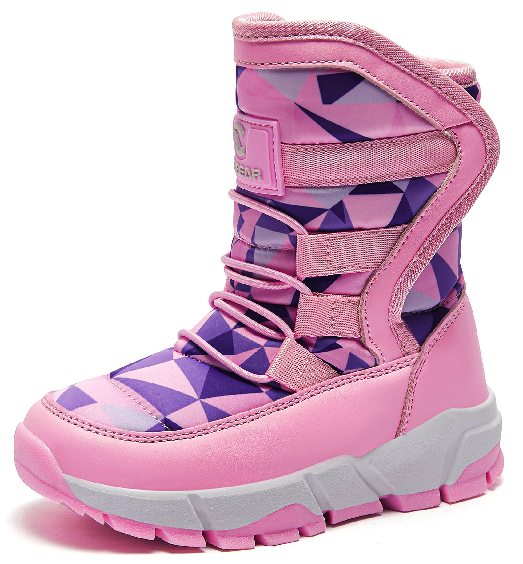 Hobibear Kids' Waterproof Snow Boots with Faux Fur Lining photo 7