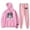 Pink, variant on DD Osama Here 2 Stay Hoodie Jogger Pants Two Piece Sweatshirts+Sweatpants Women Men's Set