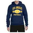 thumbnail image 2 of City of Los Angeles LAC American Football Fantasy Fan | Mens Sports Hooded Sweatshirt Graphic Hoodie, Navy, X-Large, 2 of 3