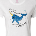 thumbnail image 4 of Inktastic If I Can't Be a Unicorn, I'm Gonna Be a Narwhal Women's T-Shirt, 4 of 5