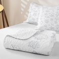 thumbnail image 4 of Manfei Cartoon Bow Bed Spread Queen,Calm Starfish Queen Coverlet Set,White,3pcs, 4 of 7