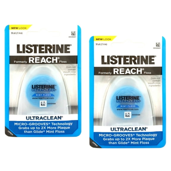 Listerine Ultraclean Mint Floss .. .. 30 Yards (Pack .. of .. 2)