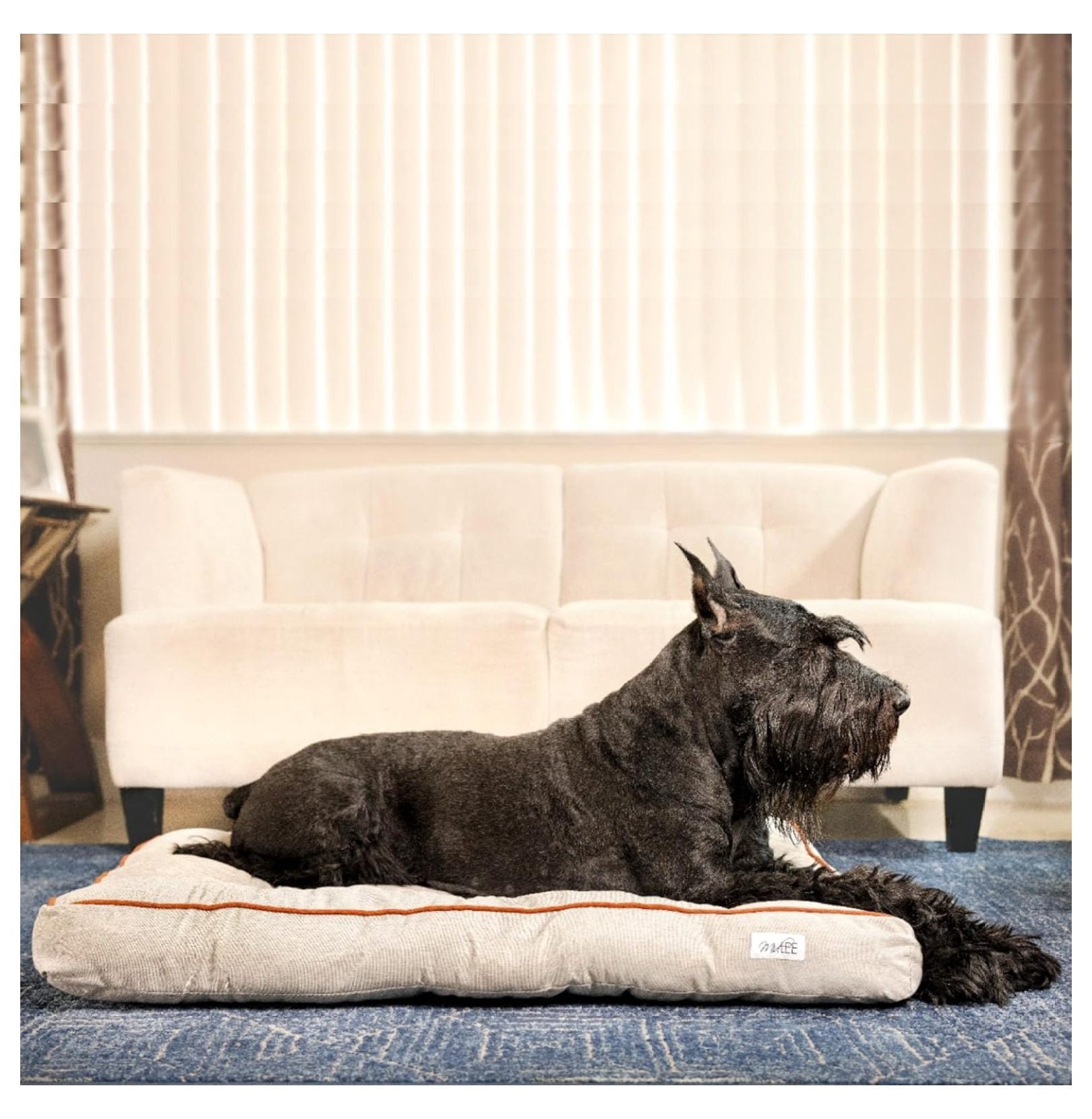 Outdoor Dog Bed- Medium Tufted Washable Water Resistant Pet Kennel Mat