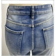 thumbnail image 4 of Women's Spring and Autumn new fashion temperament micro-flared trousers trend ripped washed wide-leg jeans, 4 of 9