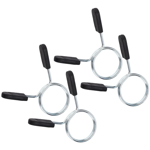4Pcs Barbell Collar Lock, High Strength Gym Weight Dumbbell Spring Lock Standard Lifting Kit for Barbell Accessory