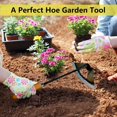 thumbnail image 3 of Apuakthei Keimoto Herramientas manuales de jardinería Pala de azada Accesorios para extractor de malas hierbas Regalos de jardinería duraderos y afilados para mujeres Azada Herramienta de jardín, 3 of 6