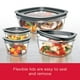 thumbnail image 3 of Juego de 10 recipientes Rubbermaid Premier para almacenamiento de alimentos, color gris, 3 of 6