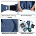 thumbnail image 5 of Paw Legend 5Pack Washable Dog Wraps for Male Dogs, Reusable Puppy & Doggie Diapers Male, Leak Proof|Ultra Absorbent Belly Bands Diapers for Dogs,XS, 5 of 7