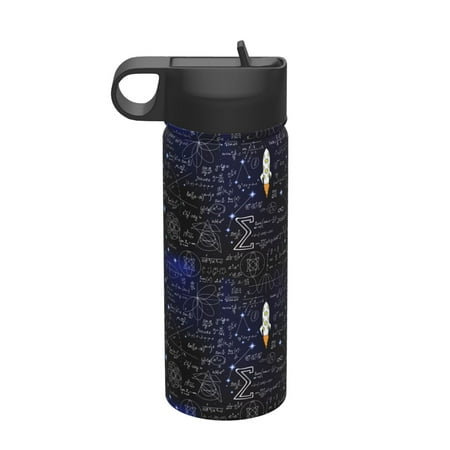 

Adobk Physical Formulas Print Water Bottle 18oz Sports Insulated Kettle for Cycling Gym Basketball Outdoor Suitable as a Present